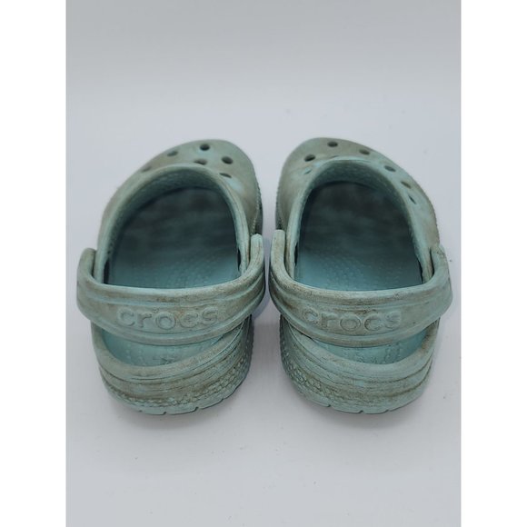 Toddler size 7 Teal colored Crocs Unisex - Picture 3 of 5